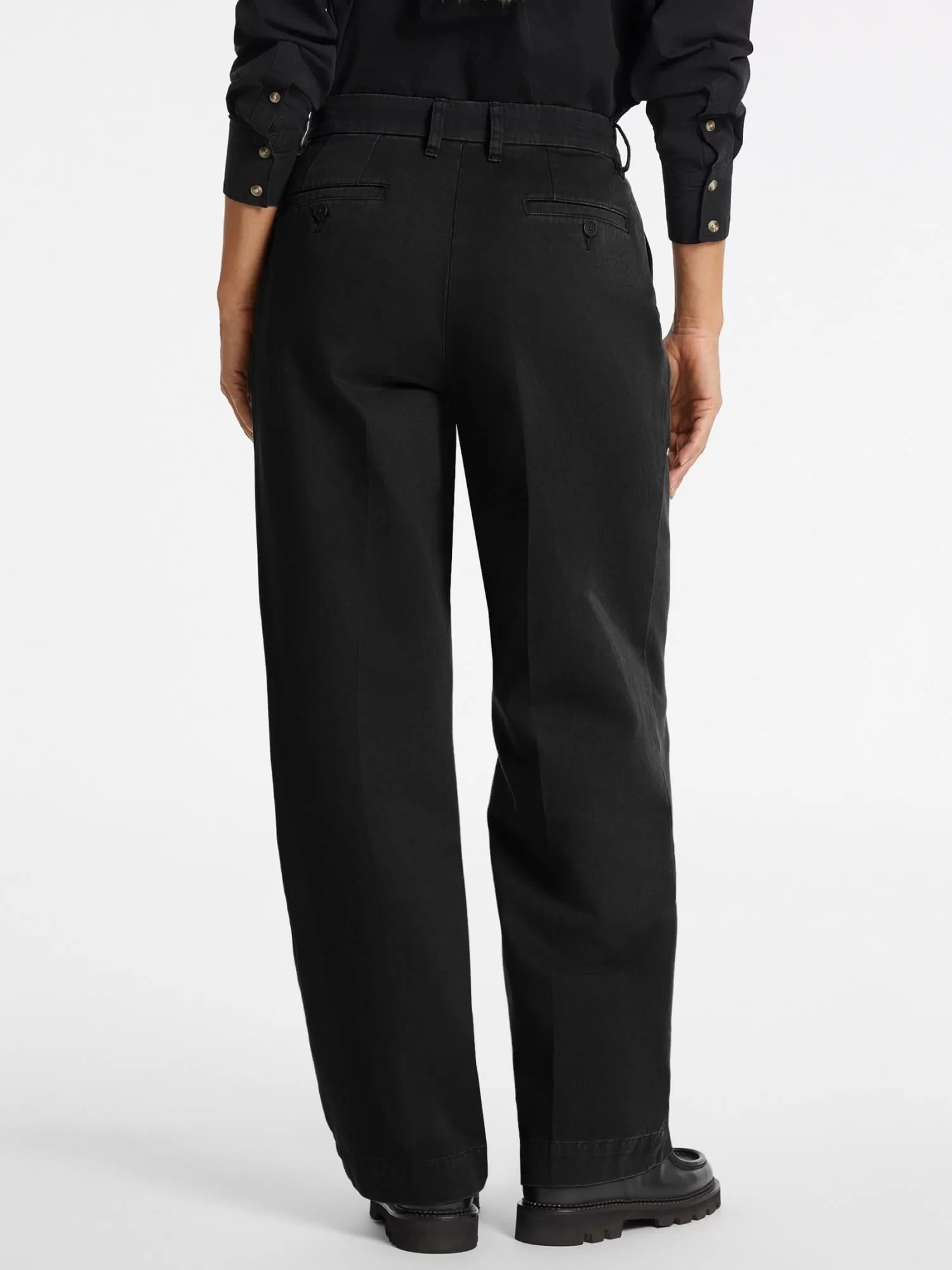 Guess Jeans GJ WIDE LEG TROUSER Kadın Siyah Pantolon W4BB44WGCV2-JBLK