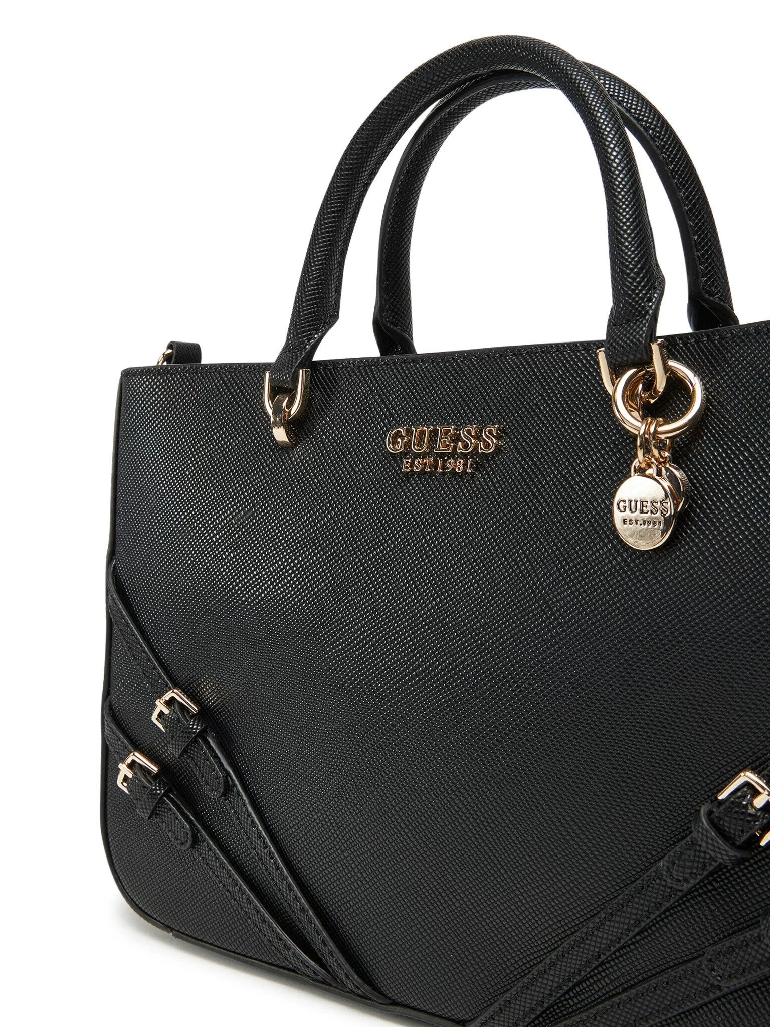 Guess BRAMINA GIRLFRIEND SATCHEL Kadın Siyah El Çantası HWZG9636060-BLA