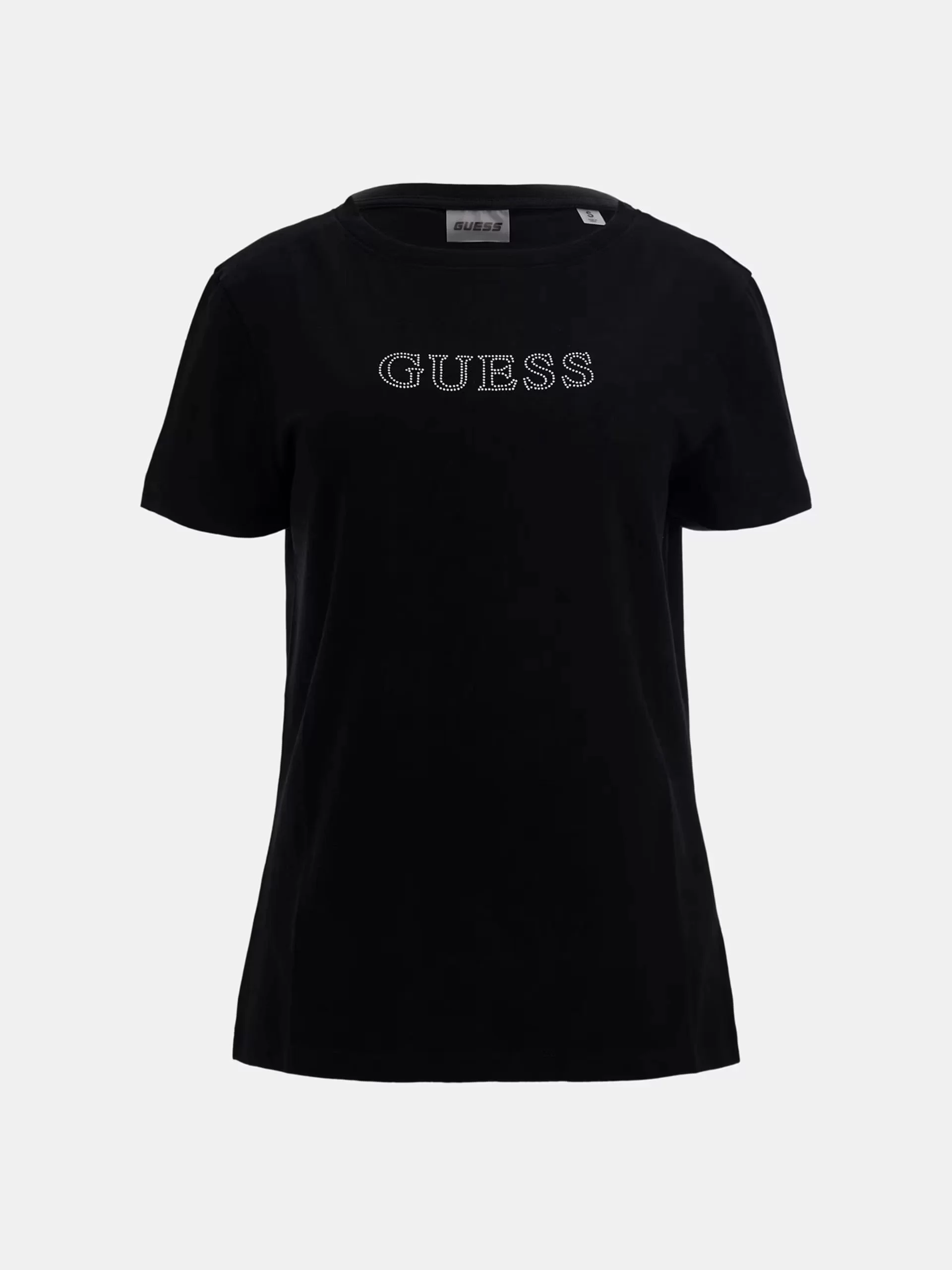 Guess BRIANA SS T-SHIRT Kadın Siyah T-shirt V3BI11J1314-JBLK