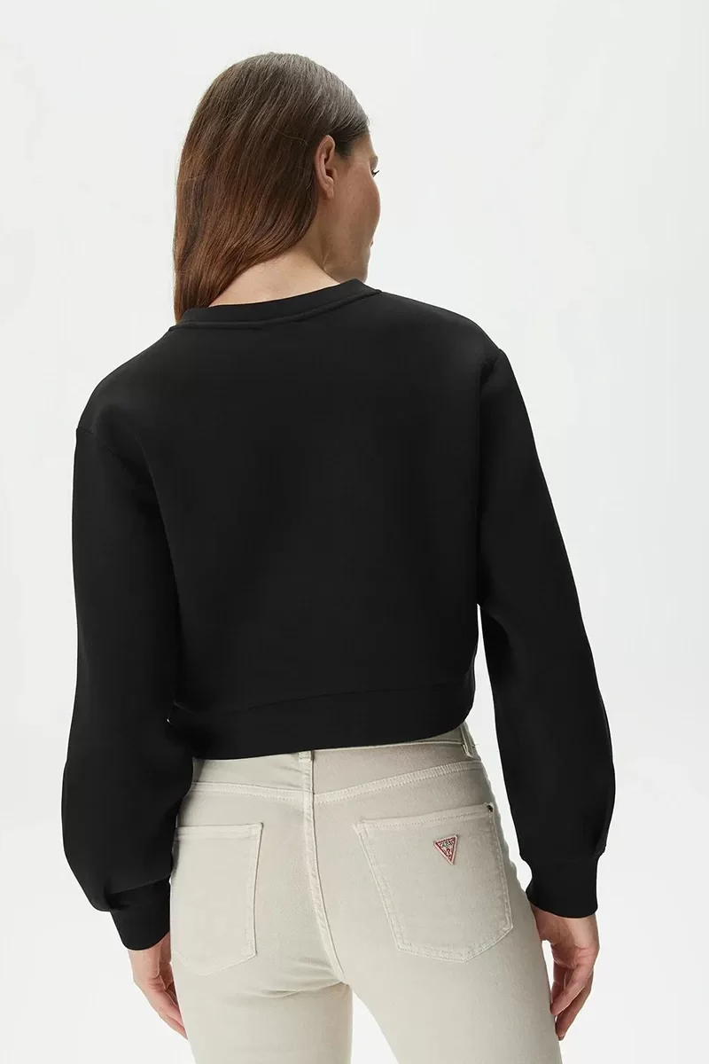 Guess CINDRA CN SWEATSHIRT Kadın Siyah Sweatshirt V3BQ15K7UW2-G7FQ