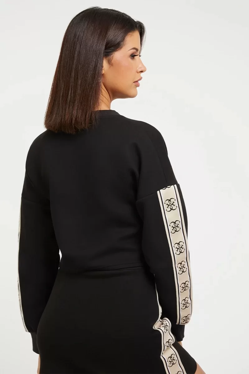 Guess Cymone Cn Sweatshırt Kadın Siyah Sweatshirt V3BQ16KB3P2-JBLK