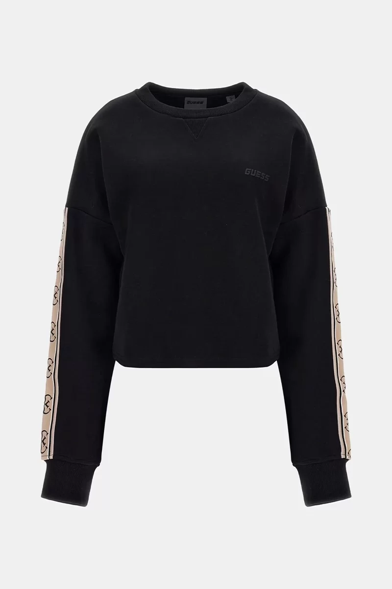 Guess Cymone Cn Sweatshırt Kadın Siyah Sweatshirt V3BQ16KB3P2-JBLK