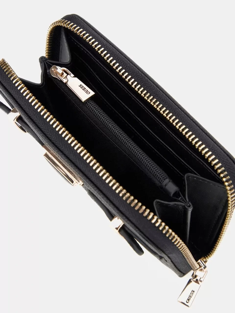 Guess ECO ALI SLG MEDIUM ZIP AROUND Kadın Siyah Cüzdan SWBG9511140-BLA