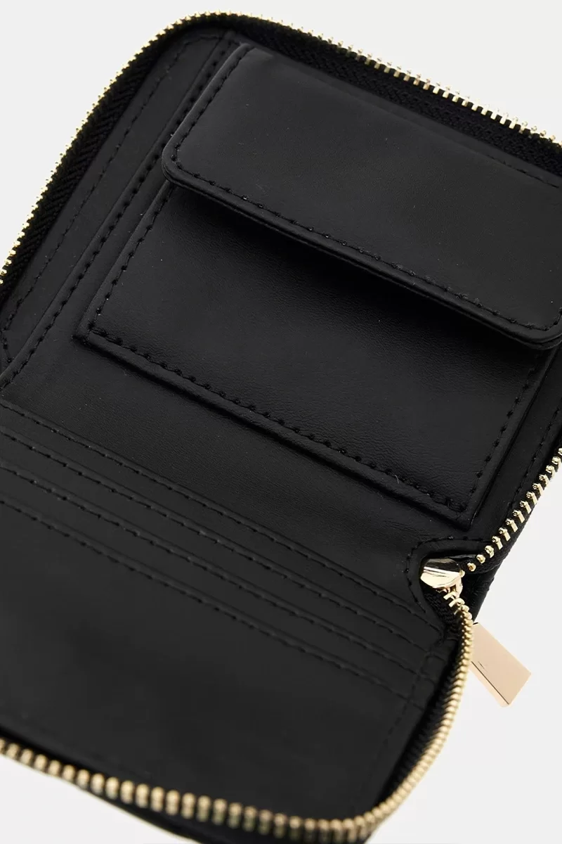 Guess ECO RIANEE SLG SMALL ZIP AROUD Kadın Siyah Cüzdan SWQG9541137-BLA