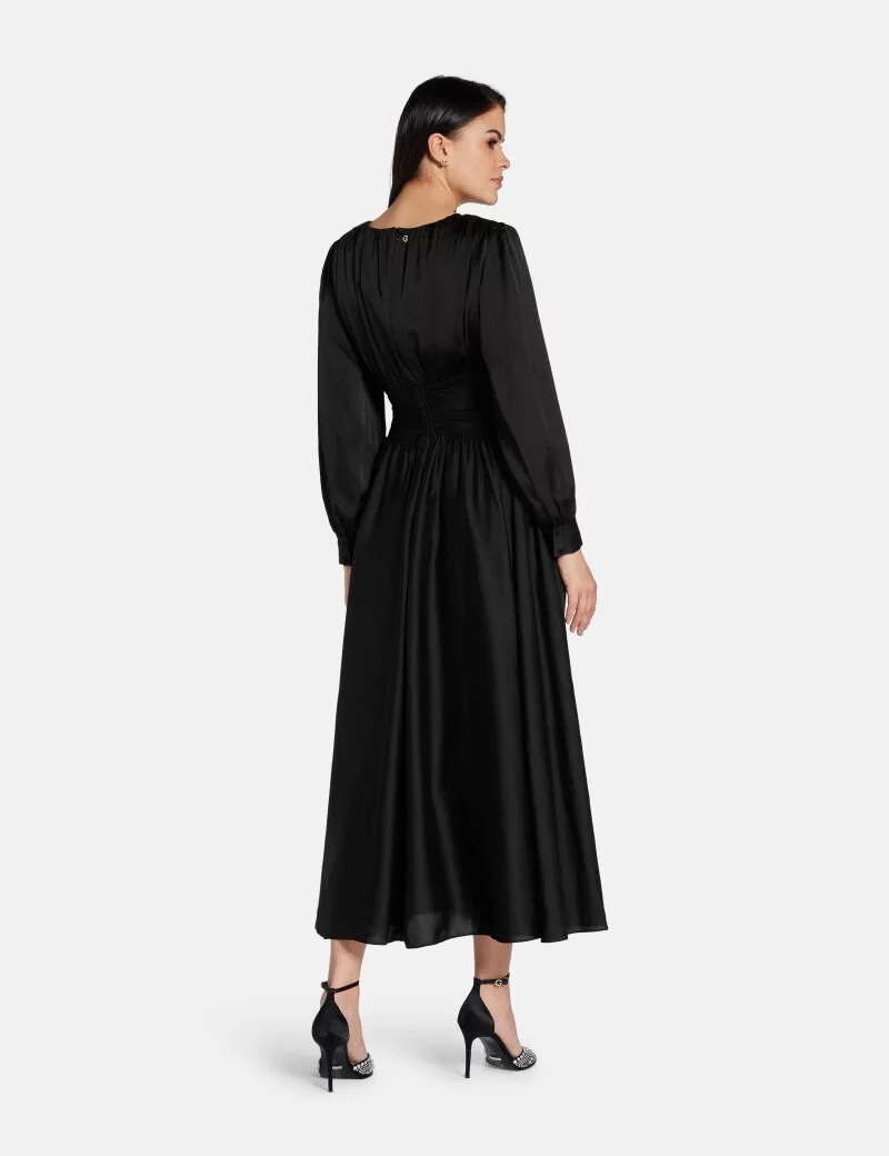 Guess HELENE MAXI DRESS Kadın Siyah Elbise W5PK1XWD8G2-JBLK
