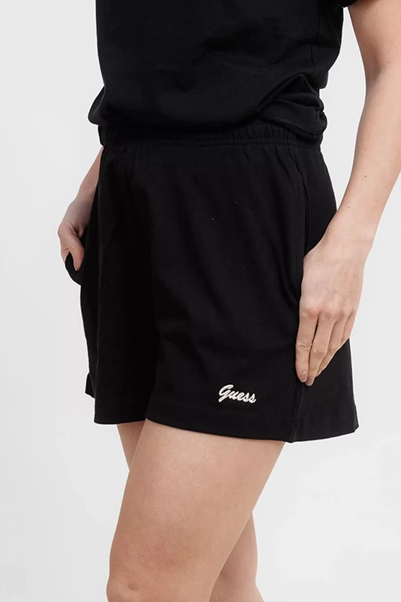 Guess Irıs Jersey Short Kadın Siyah Şort V5GD04KCRZ1-JBLK