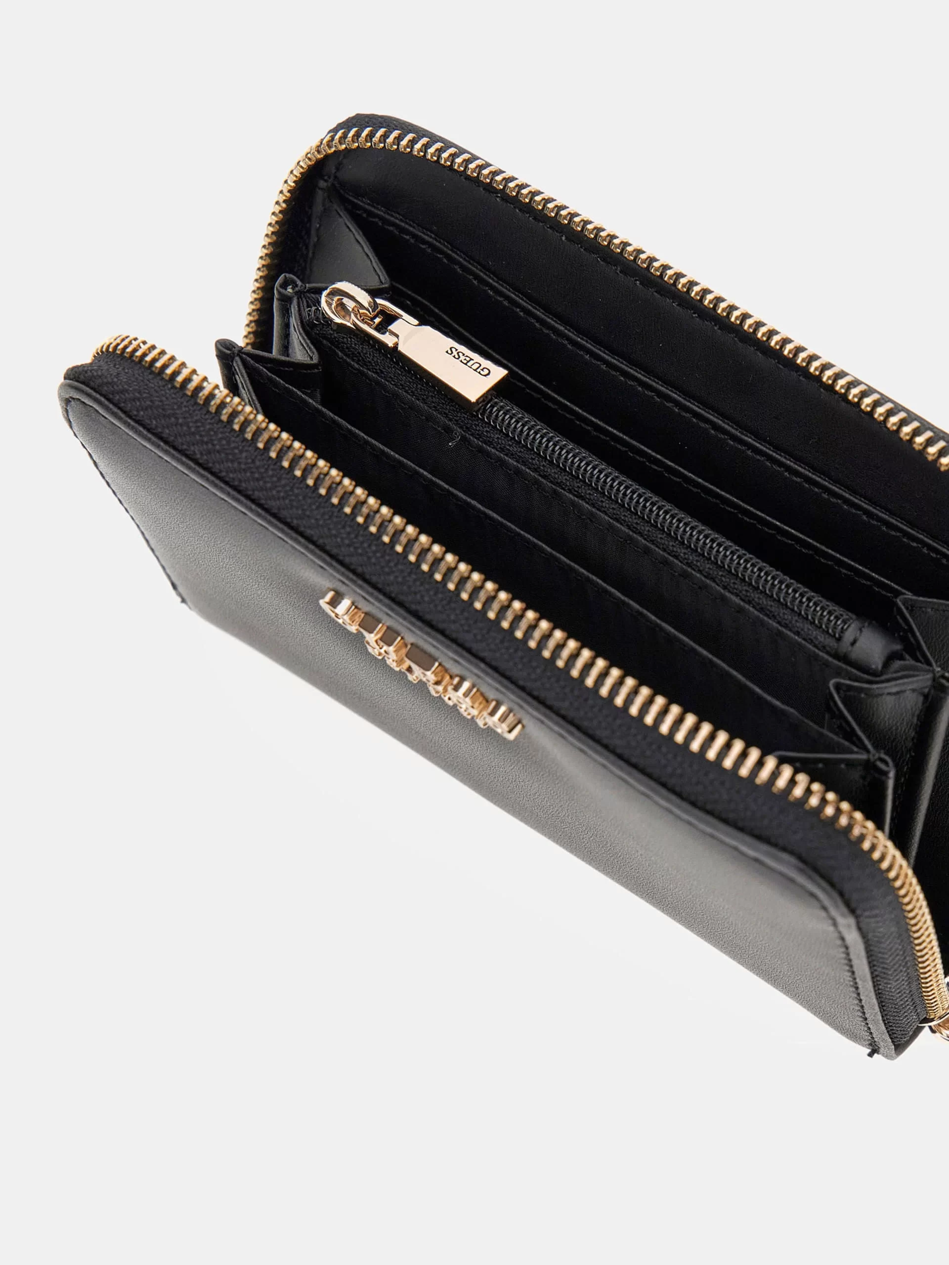 Guess LAUREL SLG MEDIUM ZIP AROUND Kadın Siyah Cüzdan SWVC8500140-BLA