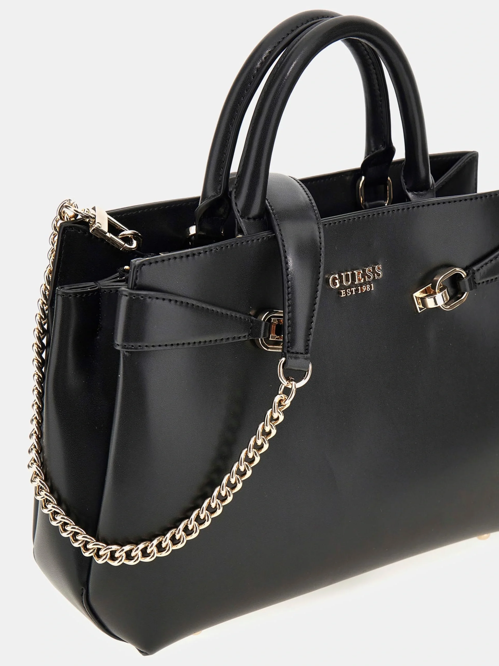Guess LORELEI GIRLFRIEND SATCHEL Kadın Siyah El Çantası HWVG9639060-BLA