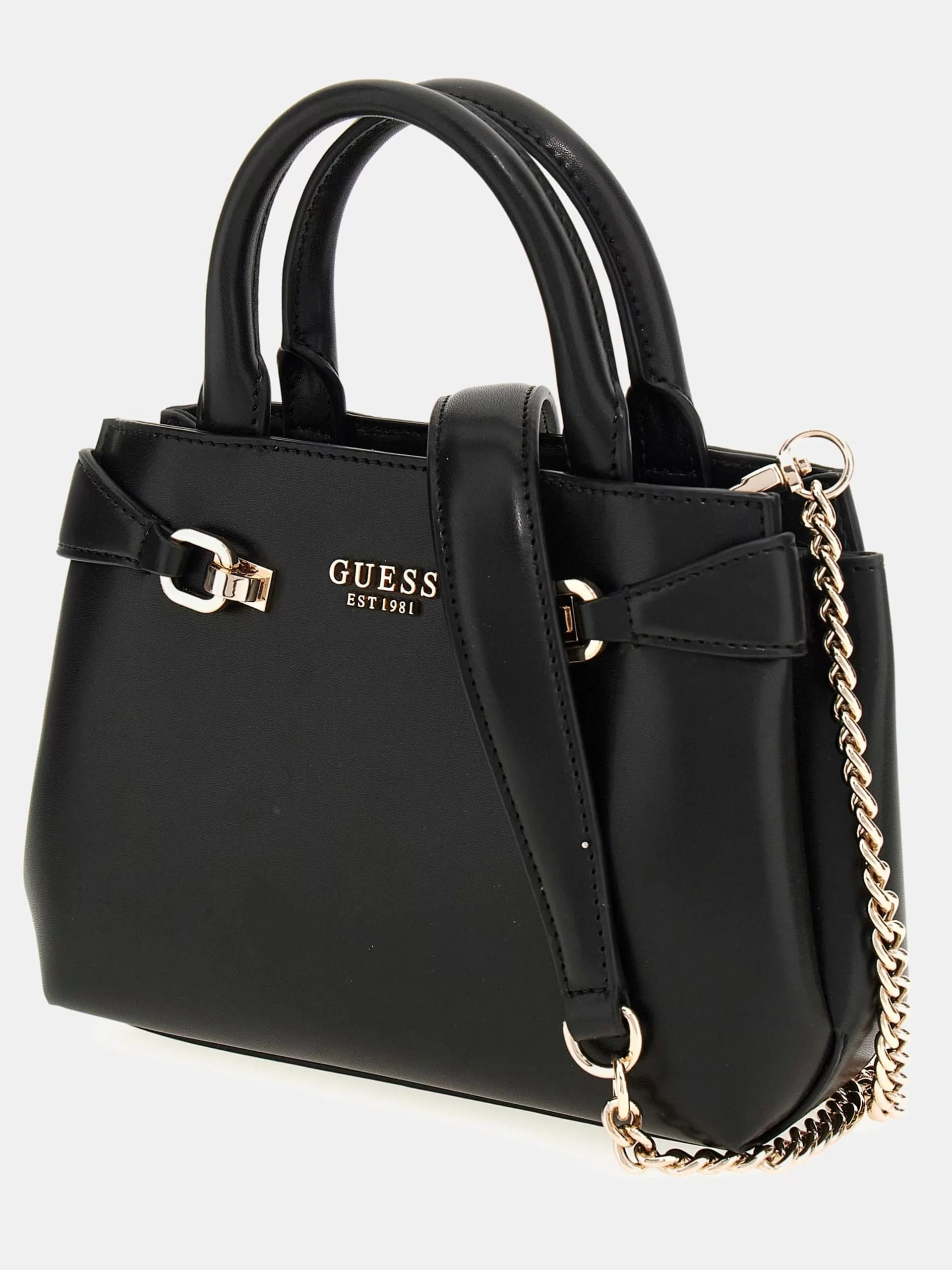 Guess LORELEI MINI SATCHEL Kadın Siyah Mini Çanta HWVG9639760-BLA
