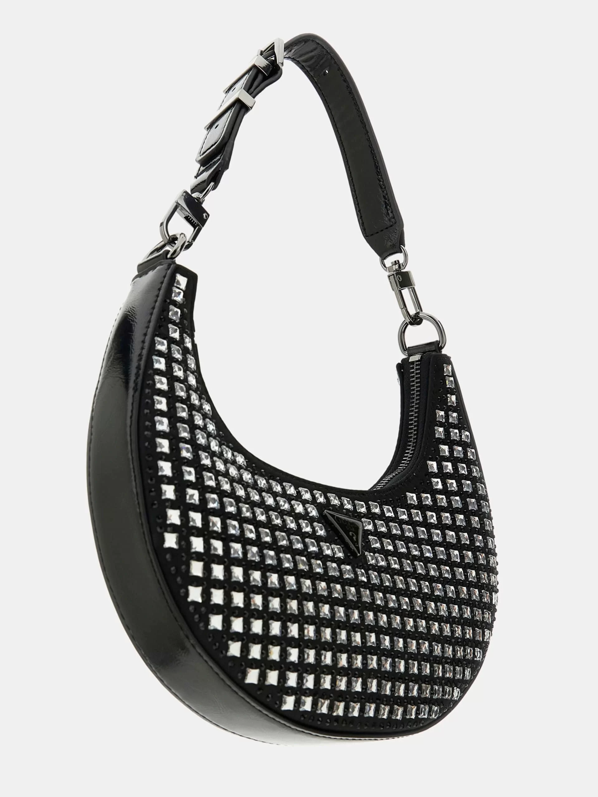 Guess Lua Small Hobo Kadın Siyah Omuz Çantası HWIM9205010-BLA