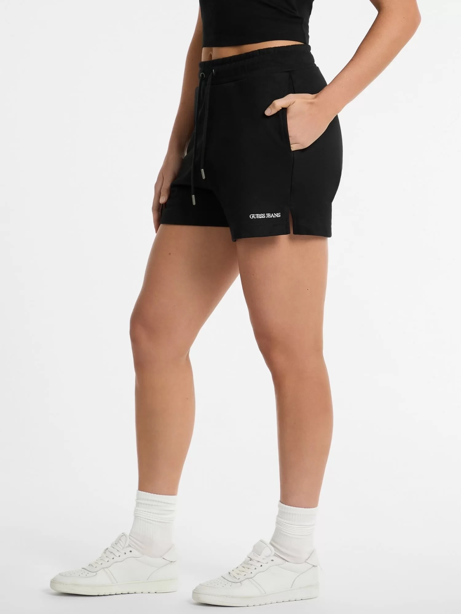 Guess Jeans GJ REG EMBRO SHORTS Kadın Siyah Şort W5GD0OK68I4-JBLK