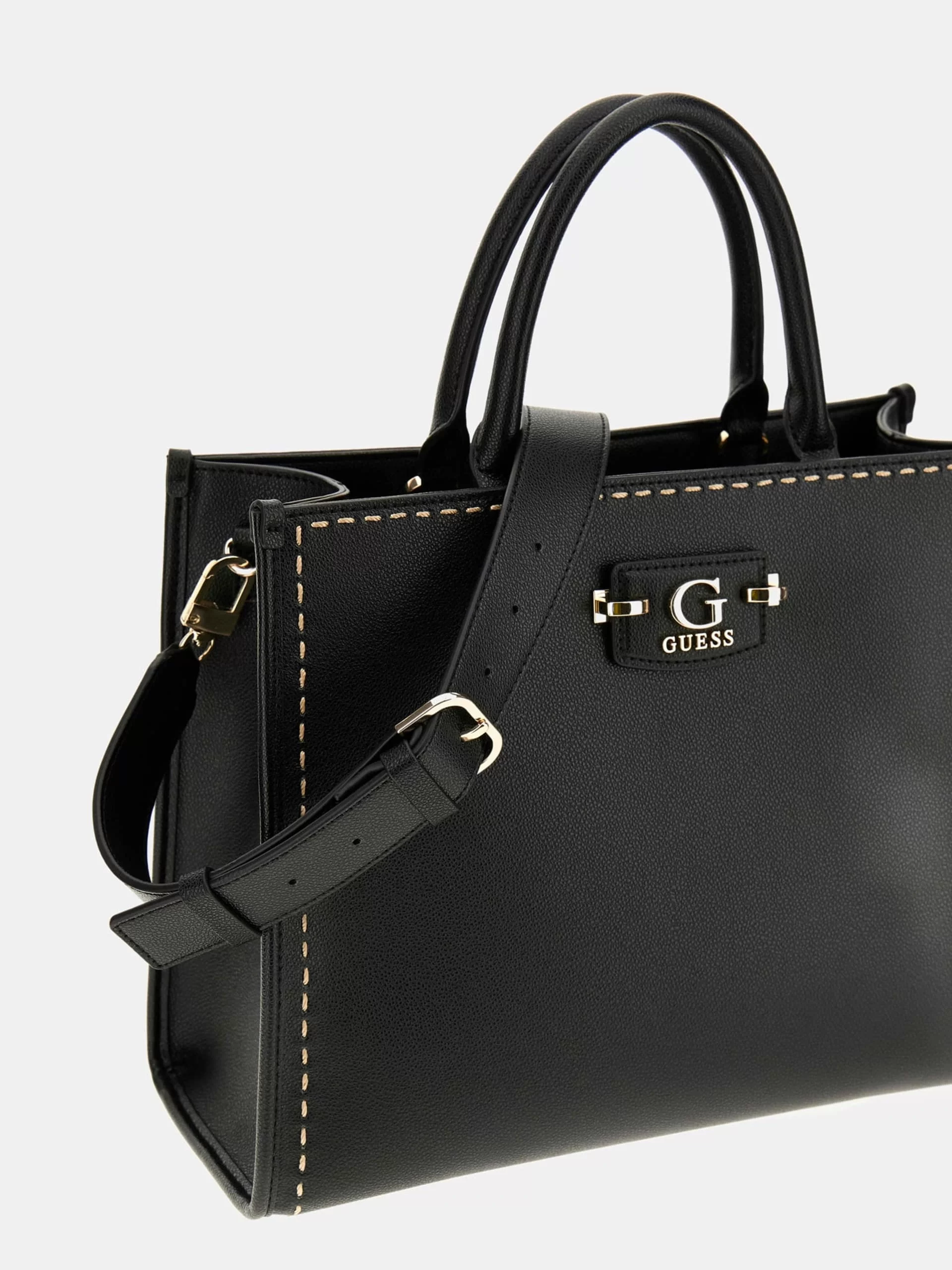 Guess NASTRA 2 COMP TOTE Kadın Siyah El Çantası HWBG9637220-BLA