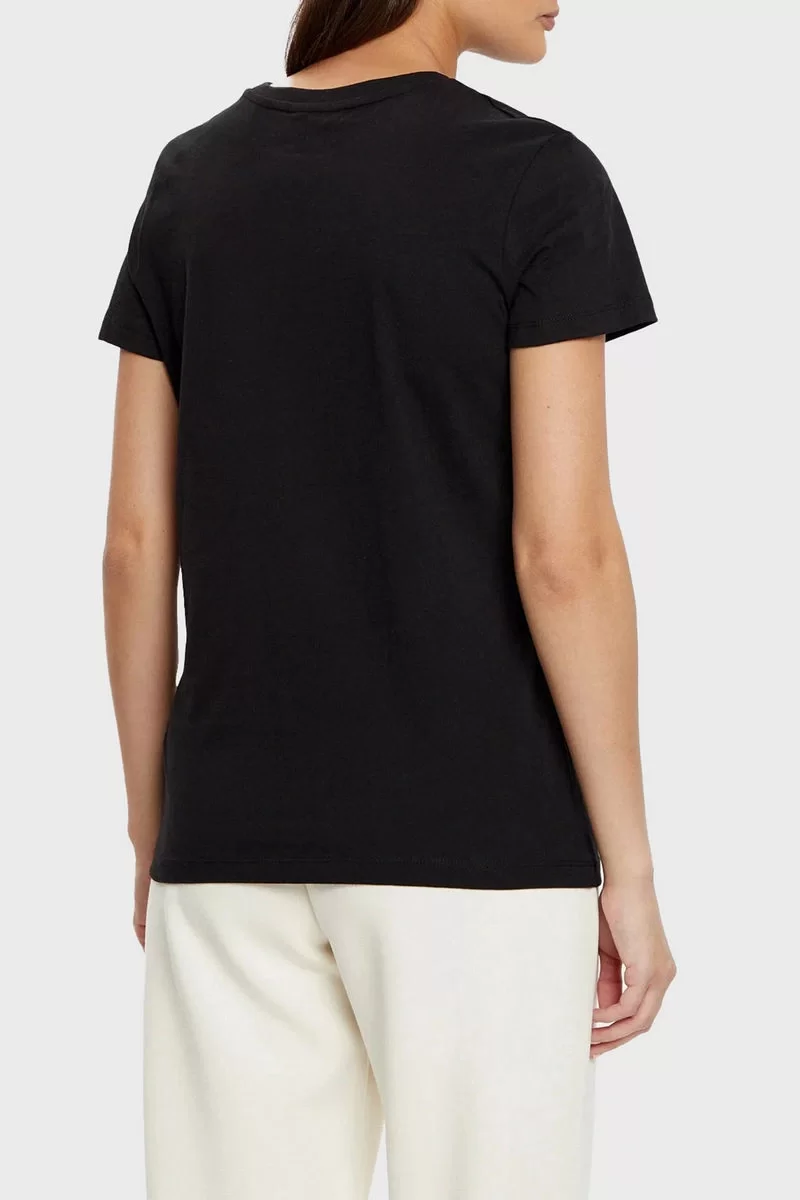 Guess Martına Ss T-Shırt Kadın Siyah T-Shirt V5RI06I3Z14-JBLK