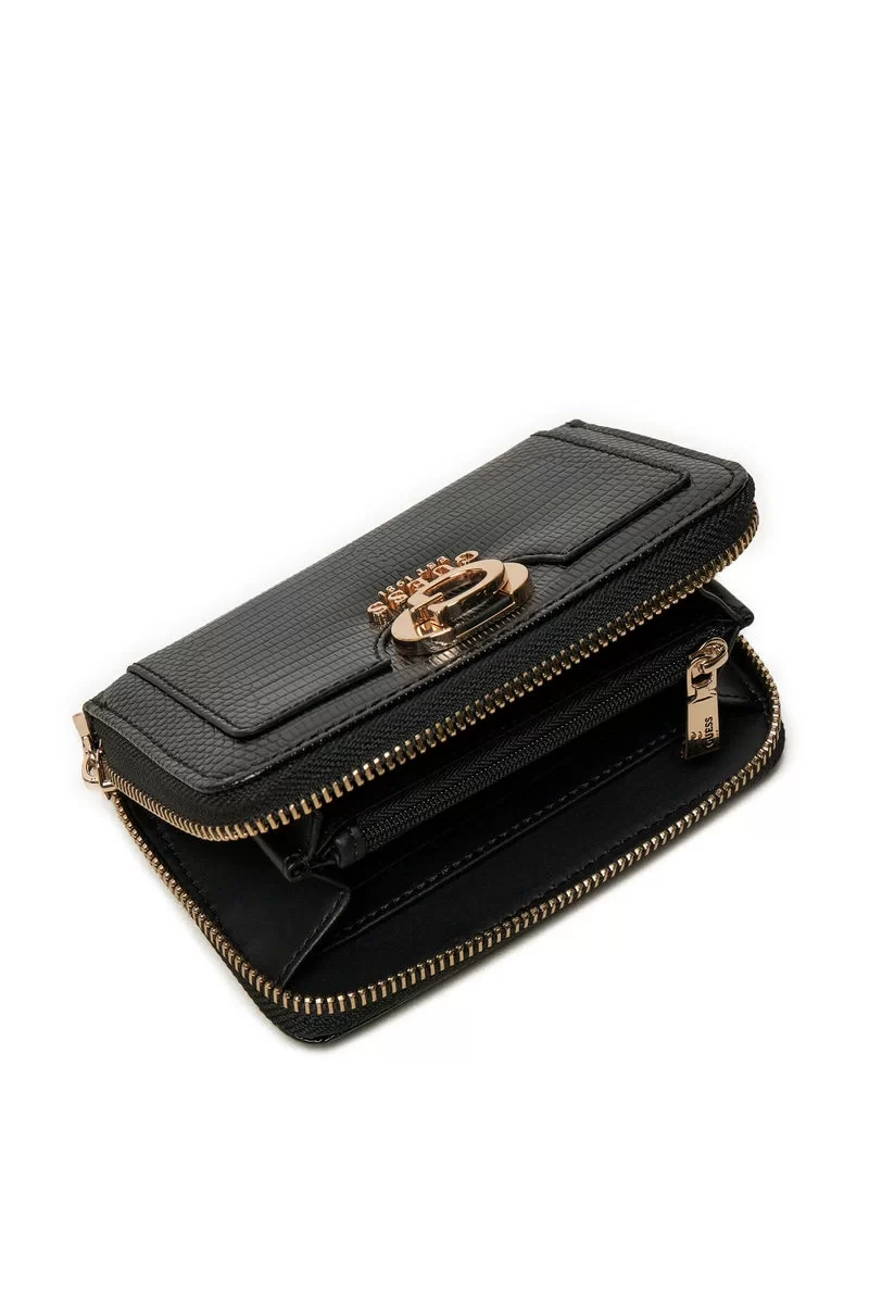 Guess Orlına Slg Medıum Zıp Around Kadın Siyah Cüzdan SWKG9531140-BLA