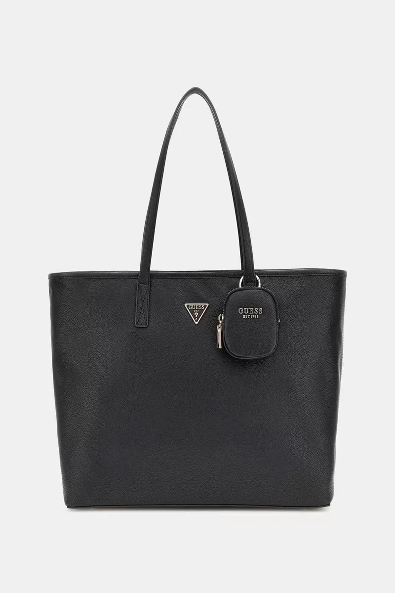 Guess POWER PLAY LARGE TECH TOTE Kadın Siyah Omuz Çantası HWBG9006240-BLA