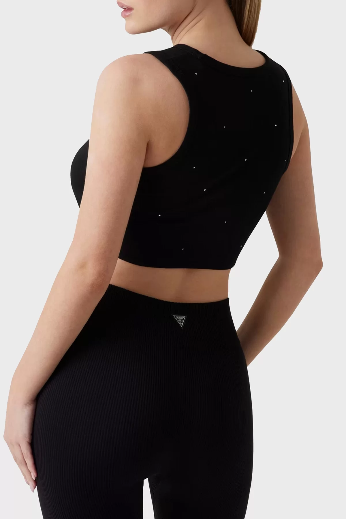 Guess PRIMULA RHINESTONES TANK Kadın Siyah Crop V5GI01I3Z14-JBLK