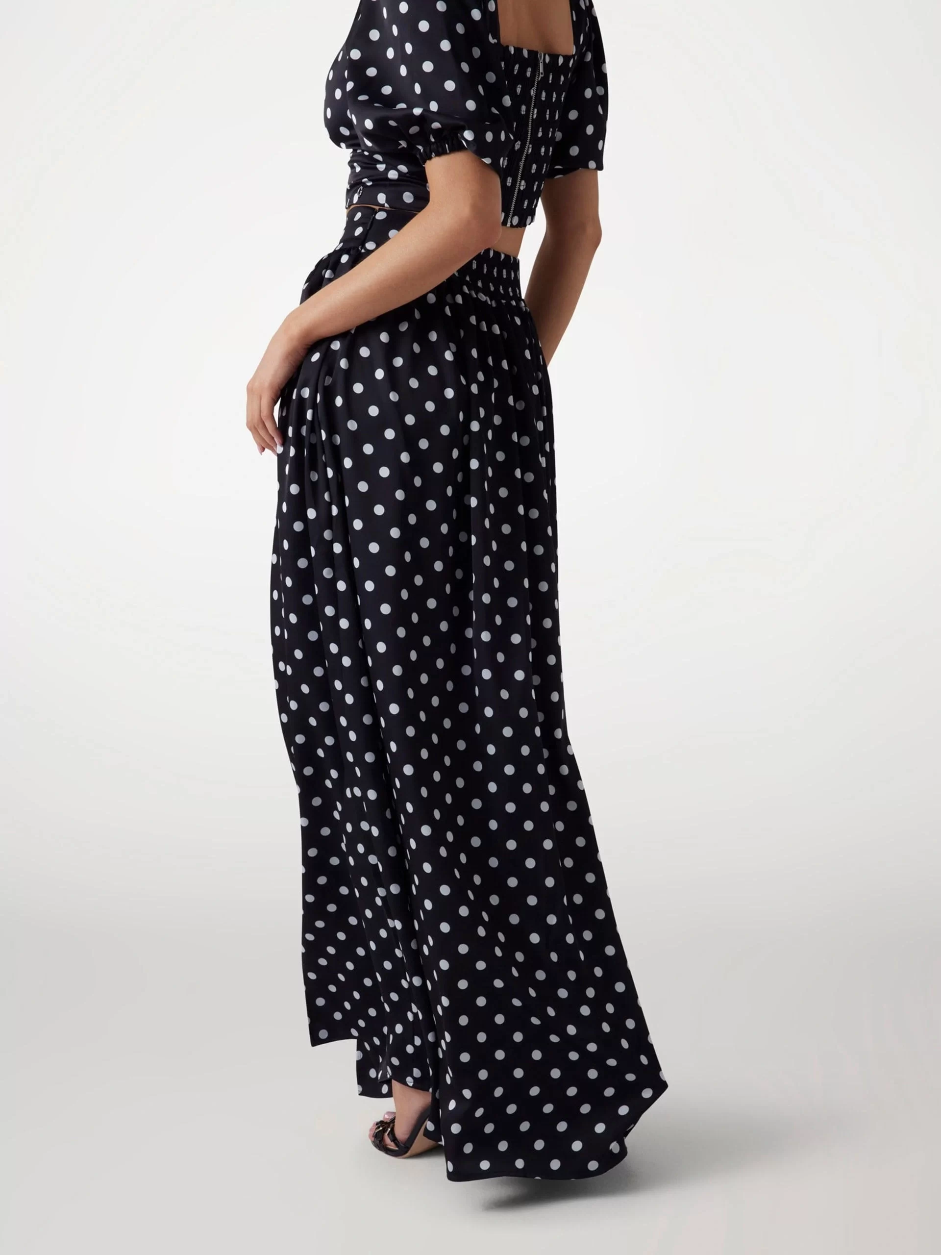 Guess JULIETTE MAXI SKIRT Kadın Siyah Etek W5PD3NWG280-FJAG