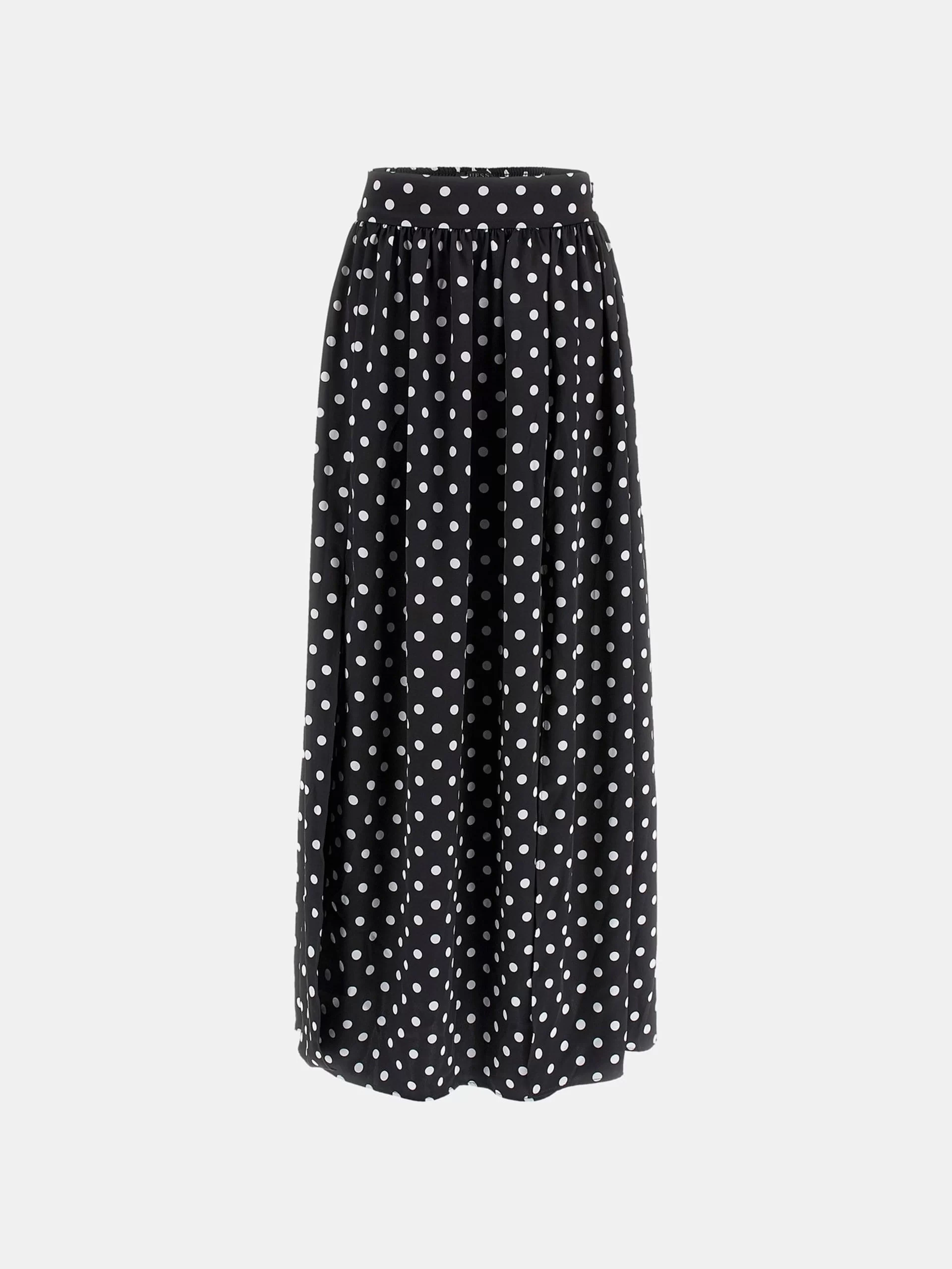 Guess JULIETTE MAXI SKIRT Kadın Siyah Etek W5PD3NWG280-FJAG