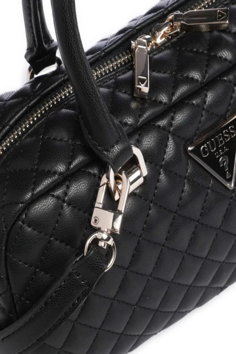 Guess Eco Rıanee Satchel Kadın Siyah El Çantası HWEQG954105-BLA