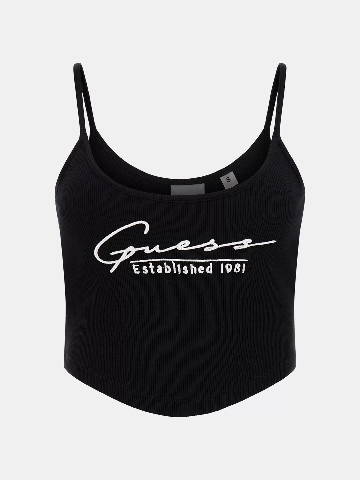 Guess Sunflower Rıb Top Kadın Siyah Atlet V5GP16K8RT2-JBLK