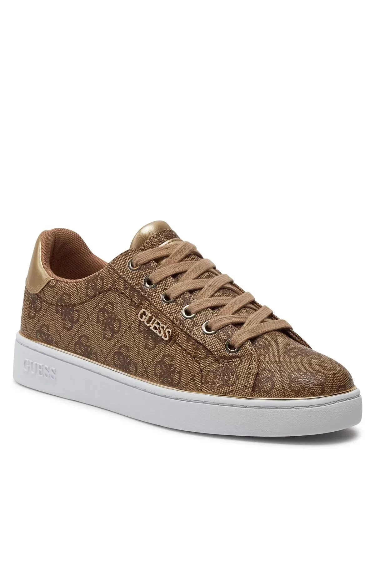 Guess Beckıe Kadın Bej Kahverengi Sneaker FL7BKIFAL12-BEIBR