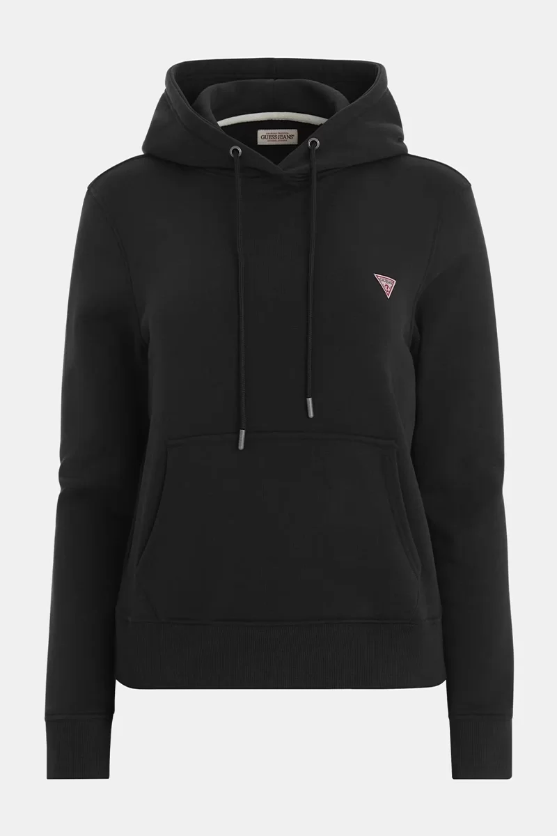 Guess jeans Gj Hood Reg Mını Trıang Sweat Kadın Siyah Sweatshirt W4YQ04KC811-JBLK