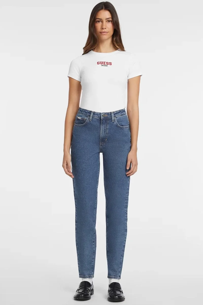 Guess Jeans Kadın Beyaz Slim Fit T-Shirt W4YI64KA0H1-G011