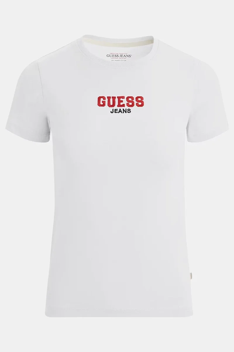Guess Jeans Kadın Beyaz Slim Fit T-Shirt W4YI64KA0H1-G011