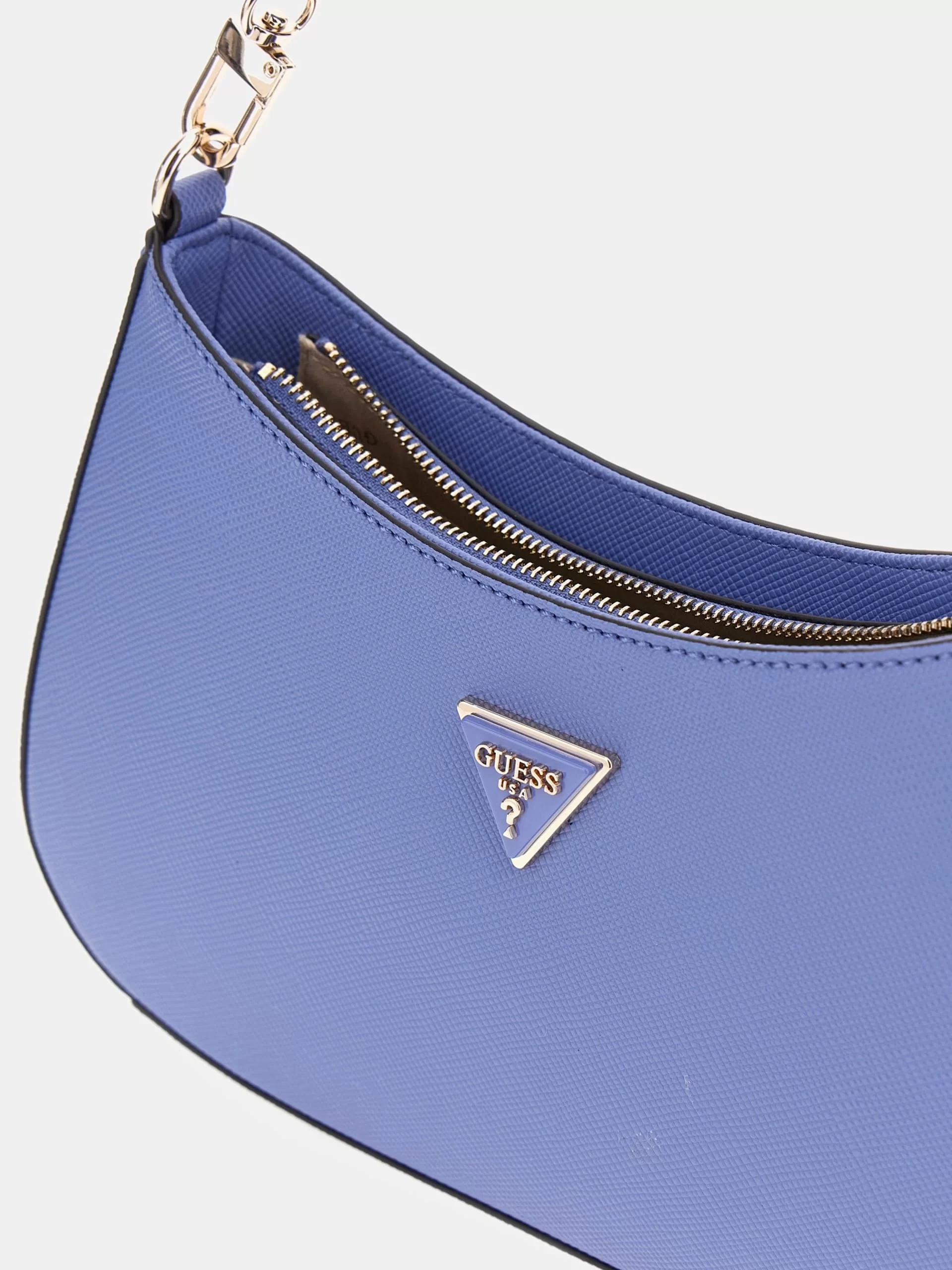 Guess Noelle Top Zıp Shoulder Bag Kadın Mavi Omuz Çantası HWZG7879180-STU