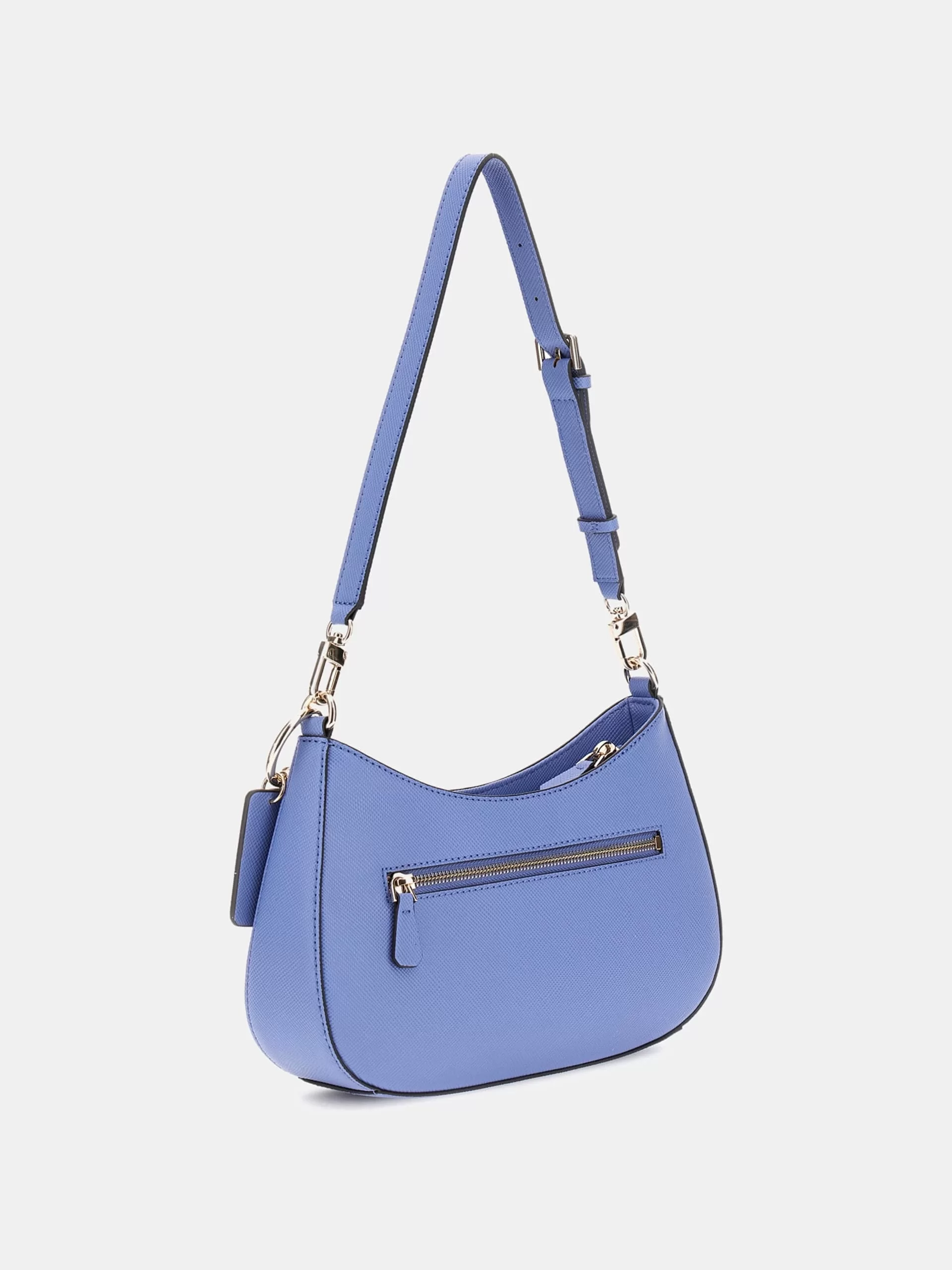 Guess Noelle Top Zıp Shoulder Bag Kadın Mavi Omuz Çantası HWZG7879180-STU