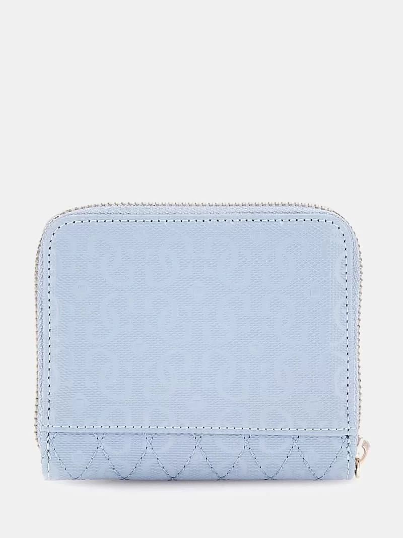 Guess BETULA SLG SMALL ZIP AROUND Kadın Mavi Cüzdan SWGG9626137-STU