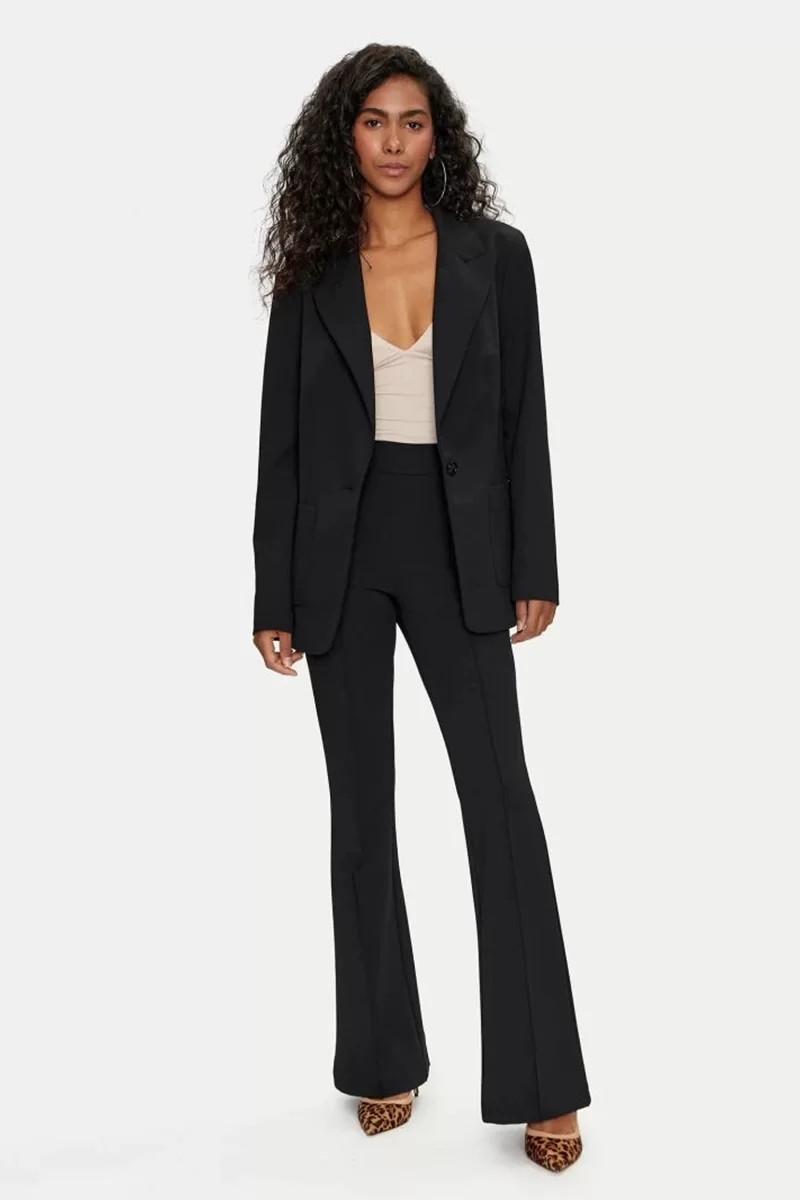 Guess LS NEW CARLY BLAZER Kadın Siyah Blazer Ceket W4YN33KCBO2-JBLK