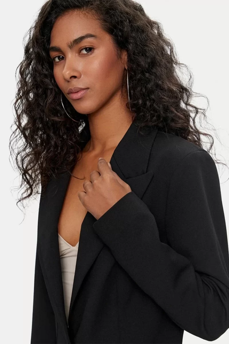 Guess LS NEW CARLY BLAZER Kadın Siyah Blazer Ceket W4YN33KCBO2-JBLK