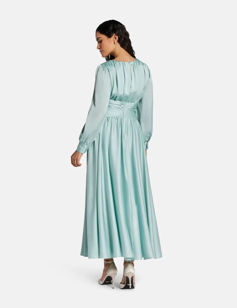 Guess HELENE MAXI DRESS Kadın Yeşil Elbise W5PK1XWD8G2-G7R6