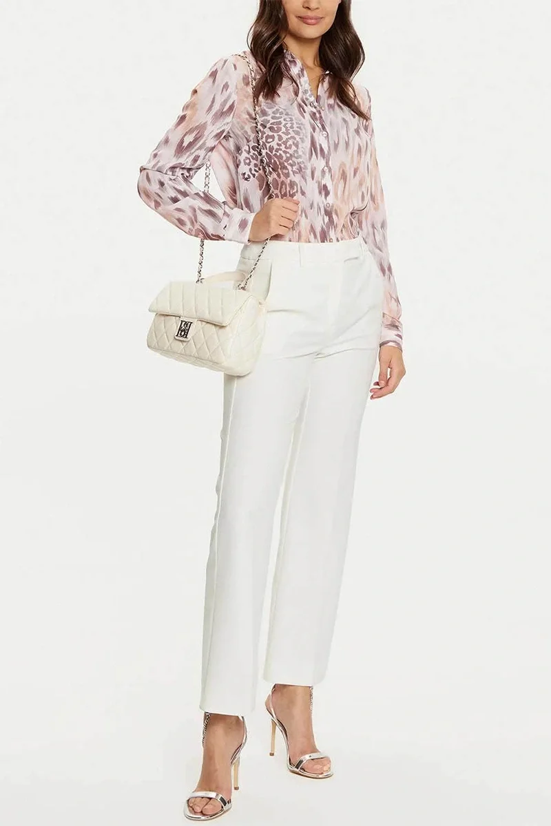 Guess LS CLOUIS SHIRT Kadın Çok Renkli Gömlek W4BH56WGLA2-P1LB
