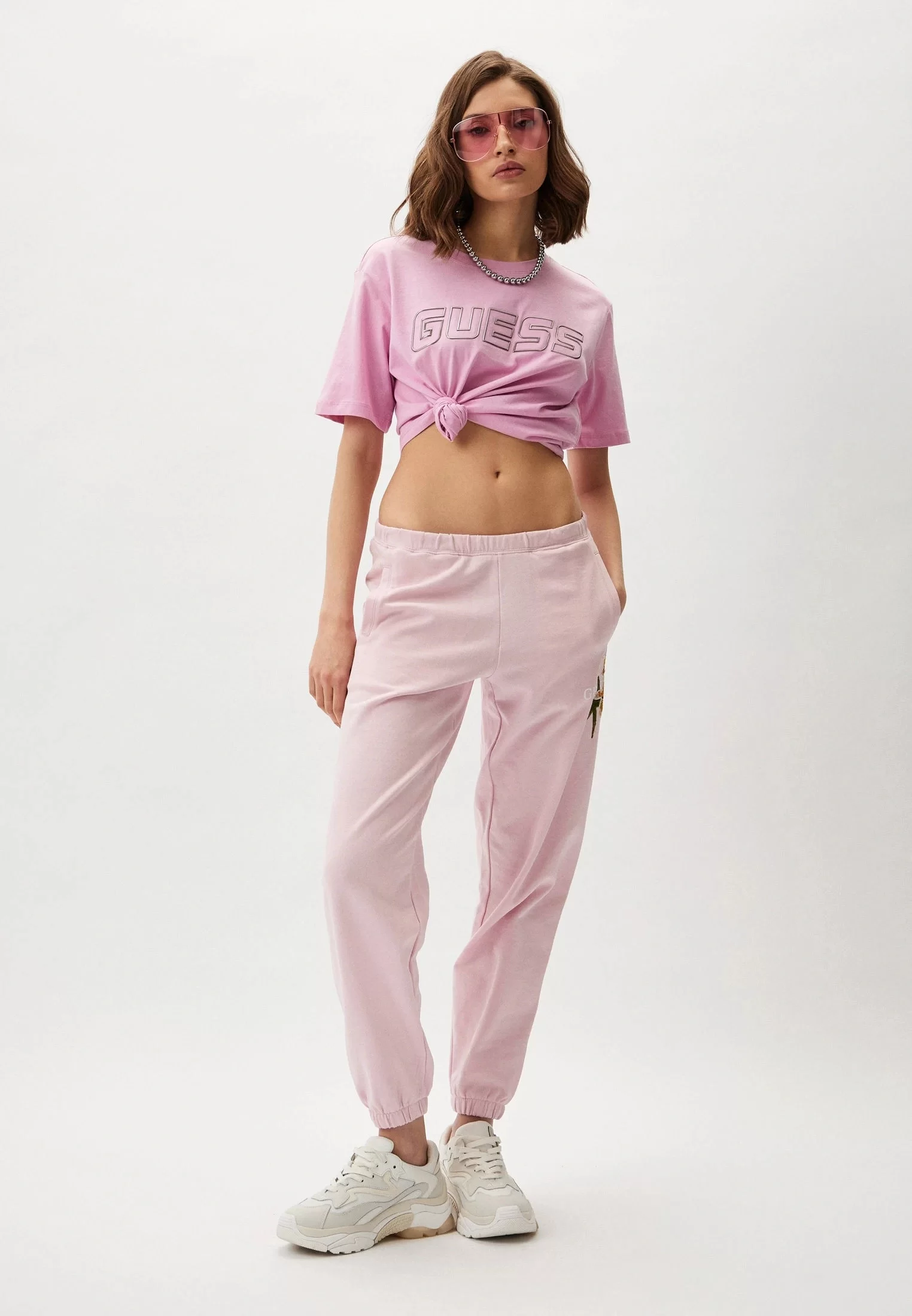 Guess ZOEY JOGGER Kadın Pembe Eşofman Altı V4GB04KC6V1-A61I