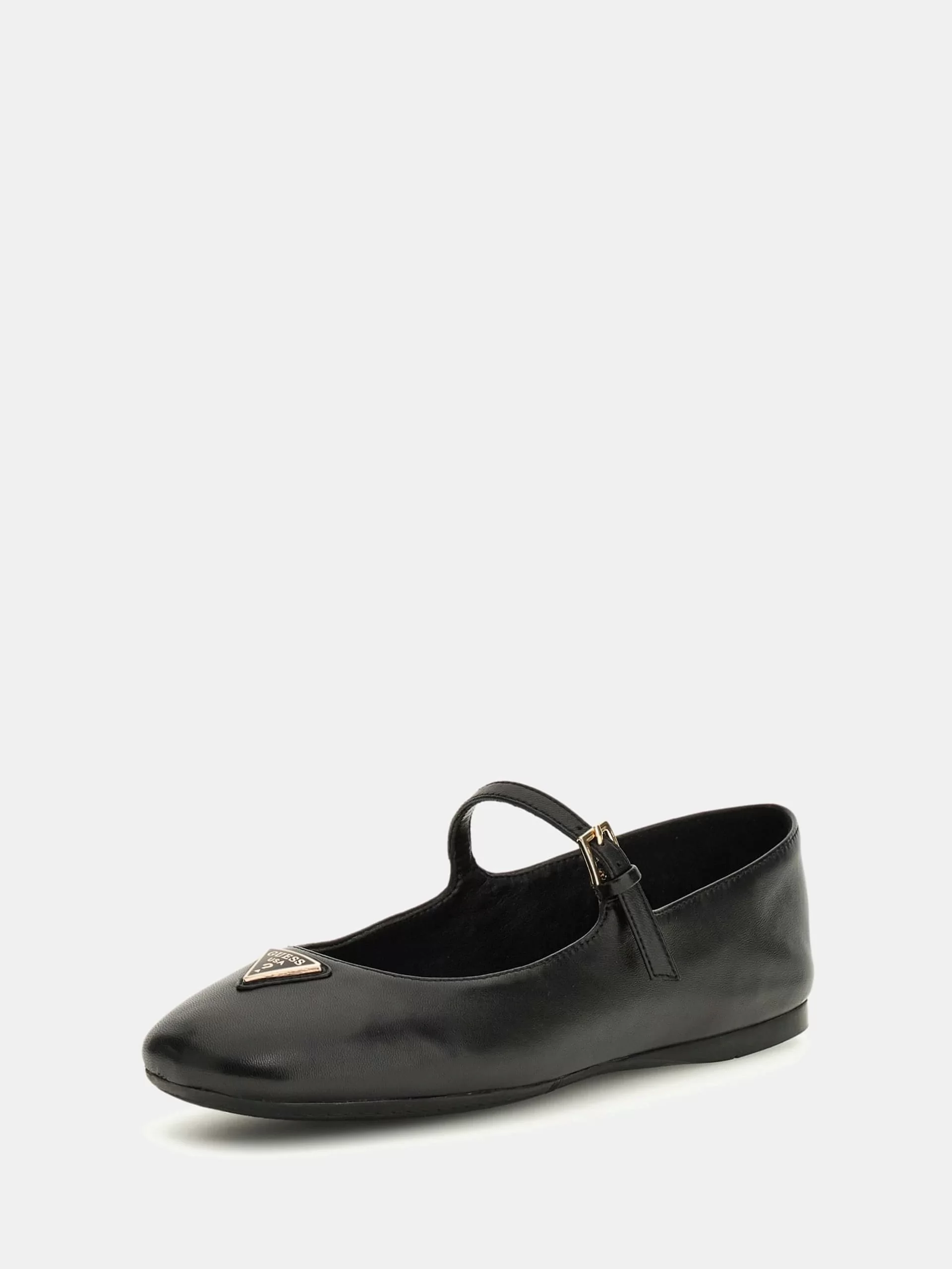 Guess Kalida Kadın Siyah Deri Babet FLTKLDLEA02-BLACK