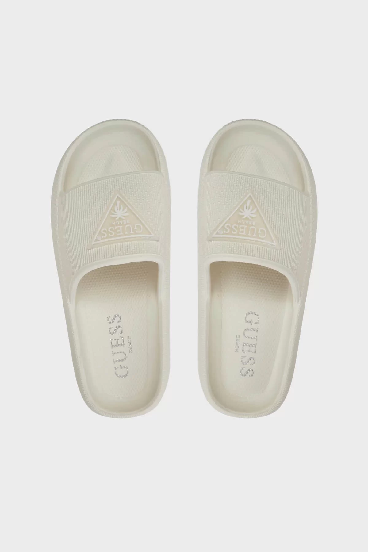 Guess Rubber Slıppers Kadın Beyaz Terlik E4GZ27WG5X0-MLK