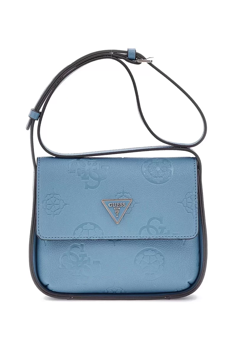 Guess Keandra Crossbody Flap Kadın Mavi Çapraz Çanta HWPL9323200-SLG