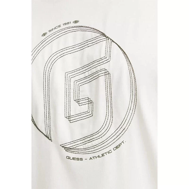 Guess KEFKA CN T-SHIRT Erkek Beyaz T-shirt Z5RI01J1314-G018