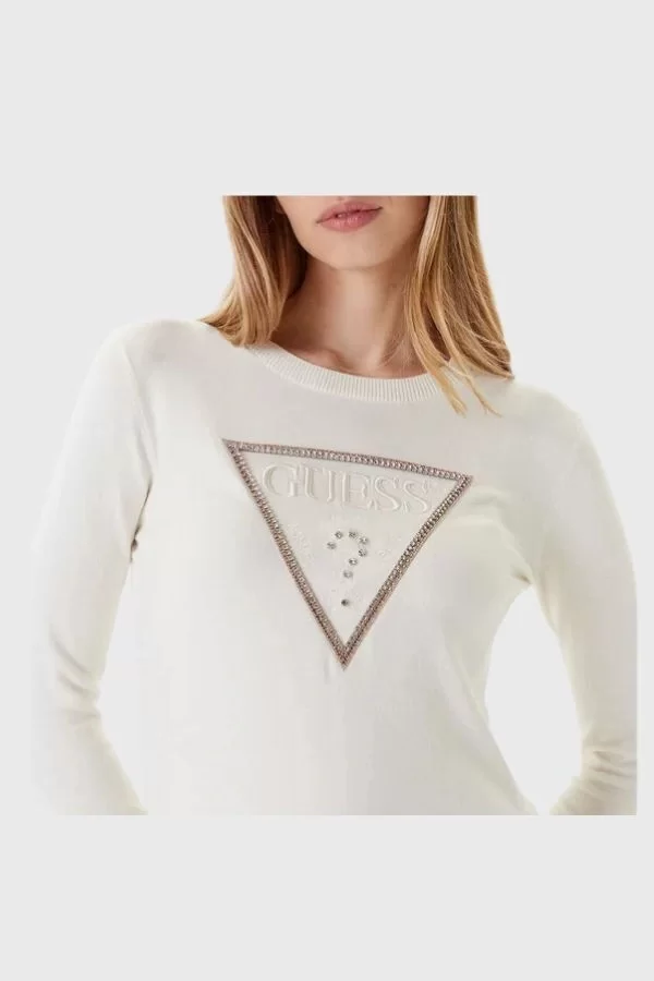 Guess Kiara Kadın Beyaz Triko W5YR23Z2NQ2-G012