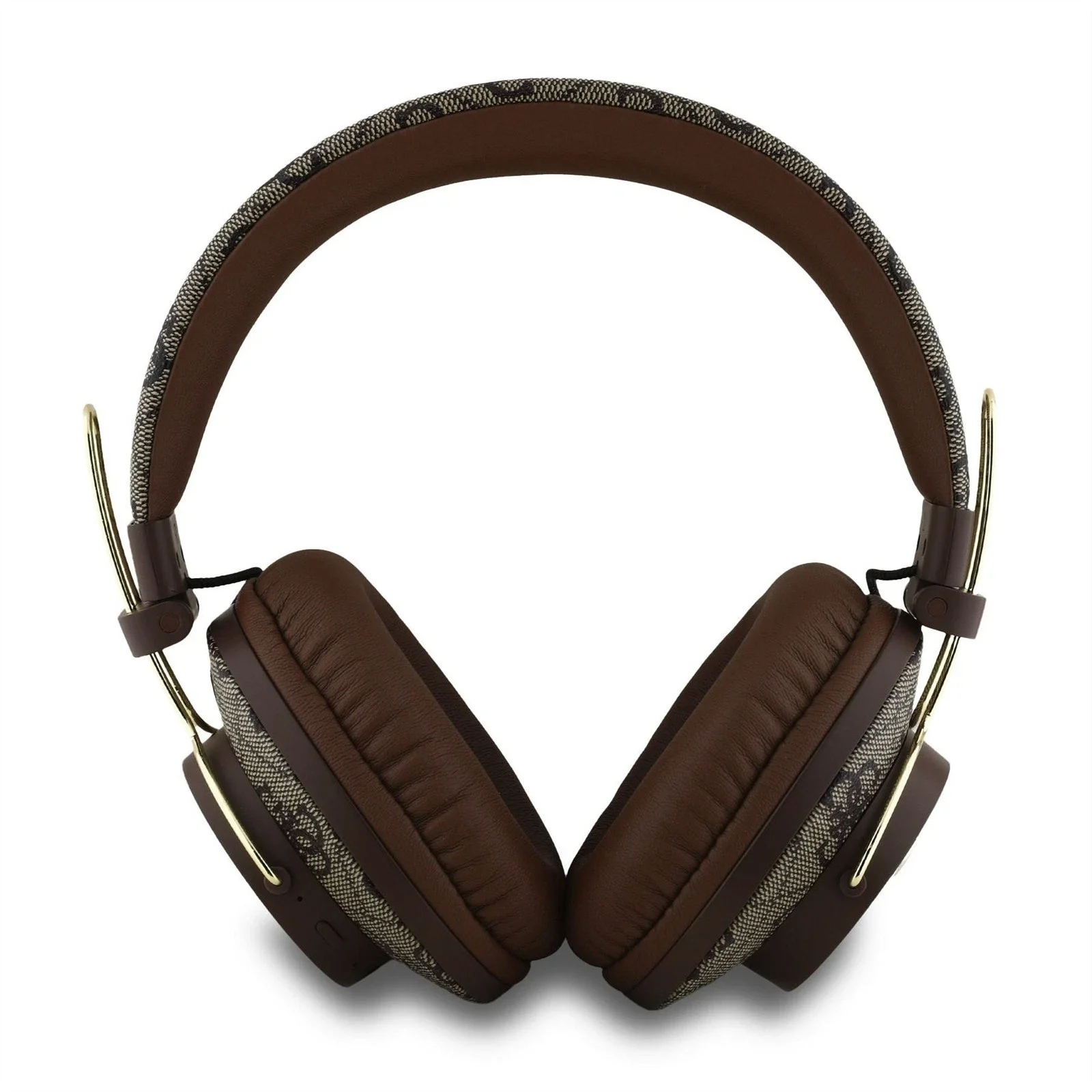 Guess Kılıf 4G Büyük Metal Logolu Bluetooth Kulak Üstü ENC Kahverengi GUBHS72P4FC4MW