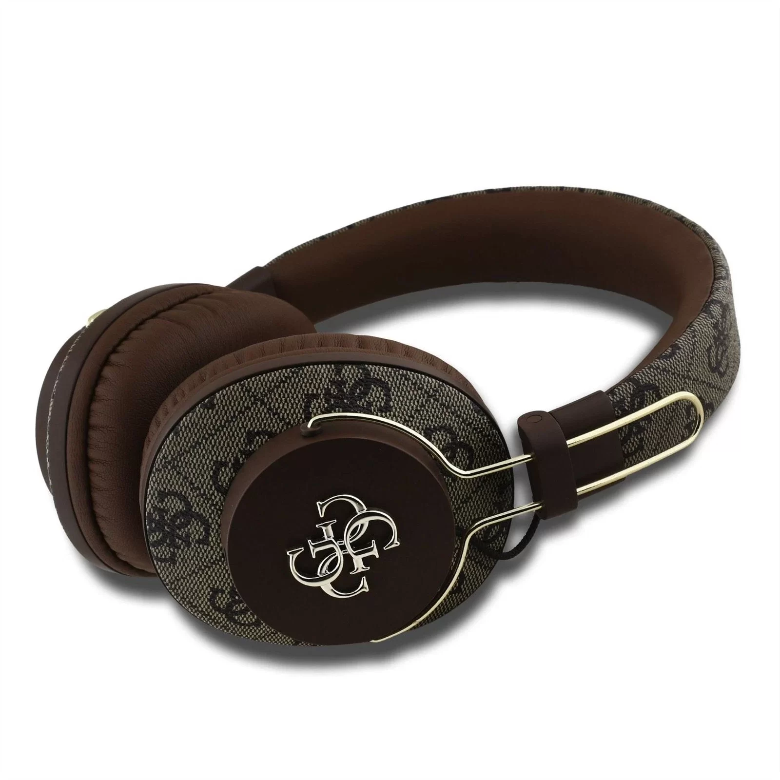 Guess Kılıf 4G Büyük Metal Logolu Bluetooth Kulak Üstü ENC Kahverengi GUBHS72P4FC4MW