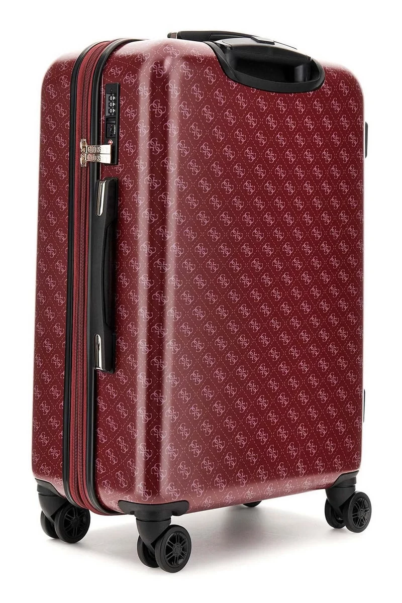 Guess JESCO 22 IN 8-WHEELER Kadın Kahverengi Valiz TWE83899820-CLA