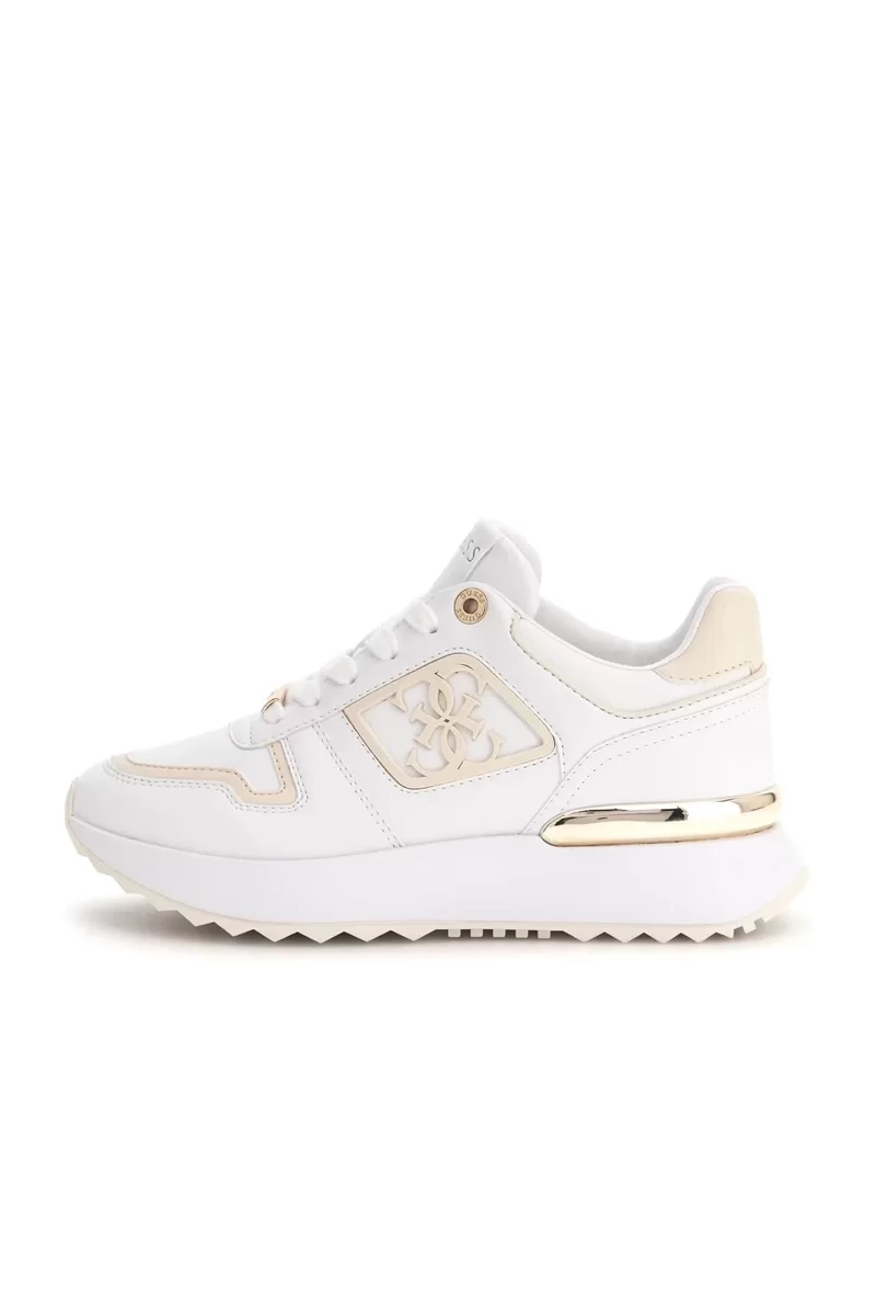 Guess KOYAA Kadın Ekru Sneaker FLJKOYELE12-WHICR