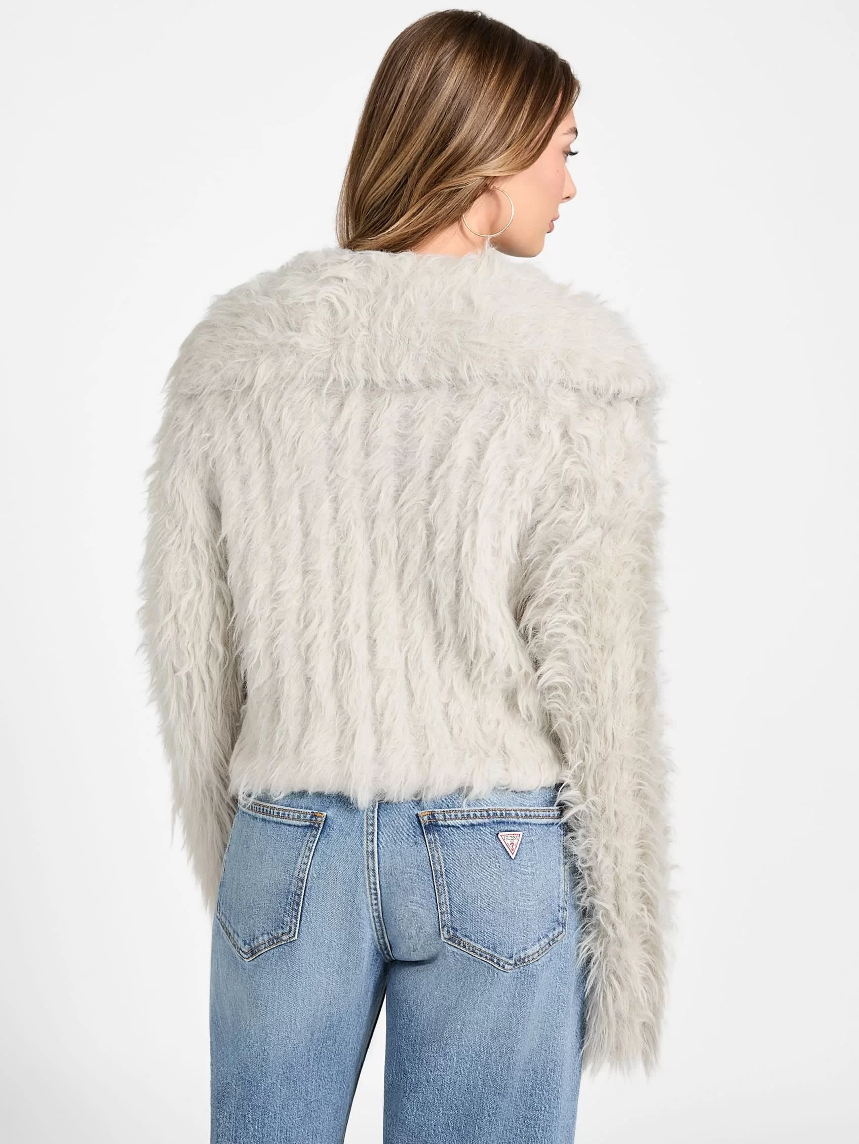Guess Lara Kadın Bej Yün Karışımlı Triko W5BR60Z0880-F9AW