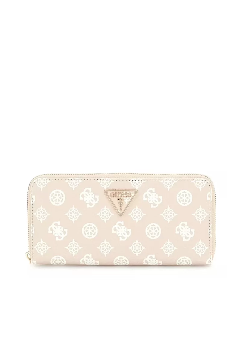Guess Laurel Slg Large Zıp Around Kadın Bej Cüzdan SWPG8500146-SDL