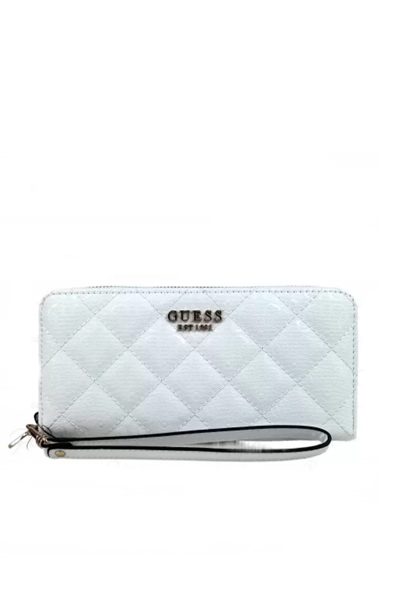 Guess LAUREL SLG LARGE ZIP AROUND Kadın Beyaz Cüzdan SWGG8500146-WHI