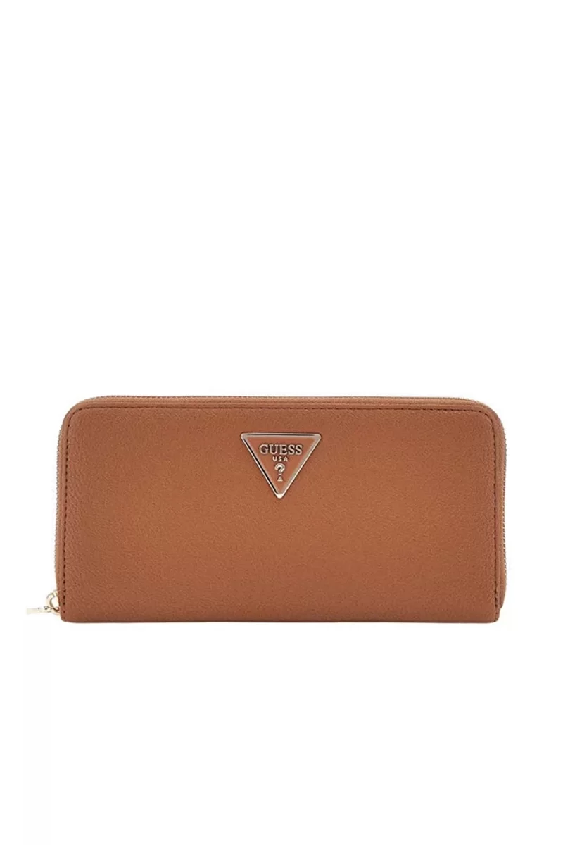 Guess LAUREL SLG LARGE ZIP AROUND Kadın Kahverengi Cüzdan SWBG8500146-COG