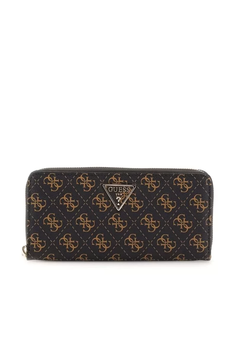 Guess LAUREL SLG LARGE ZIP Kadın Kahverengi Cüzdan SWQE8500146-BNL